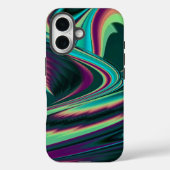 Futuristische Abstracte 3D Metallic Rainbow Art Case-Mate iPhone Case (Achterkant)