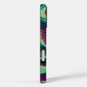 Futuristische Abstracte 3D Metallic Rainbow Art Case-Mate iPhone Case (Achterkant / Rechts)