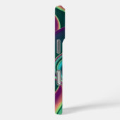 Futuristische Abstracte 3D Metallic Rainbow Art Case-Mate iPhone Case (Achterkant / Rechts)