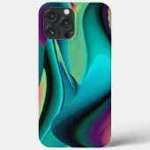 Futuristische Abstracte 3D Metallic Rainbow Art Case-Mate iPhone Case (Achterkant)