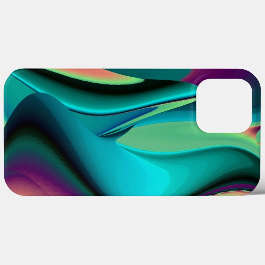 Futuristische Abstracte 3D Metallic Rainbow Art Case-Mate iPhone Case (Achterkant (horizontaal))