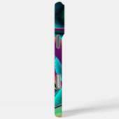 Futuristische Abstracte 3D Metallic Rainbow Art Case-Mate iPhone Case (Achterkant / Rechts)