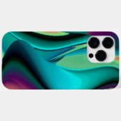 Futuristische Abstracte 3D Metallic Rainbow Art Case-Mate iPhone Case (Achterkant (horizontaal))