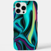Futuristische Abstracte 3D Metallic Rainbow Art Case-Mate iPhone Case (Achterkant)