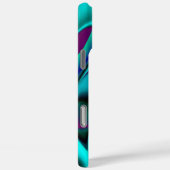 Futuristische Abstracte 3D Metallic Rainbow Art Case-Mate iPhone Case (Achterkant / Rechts)