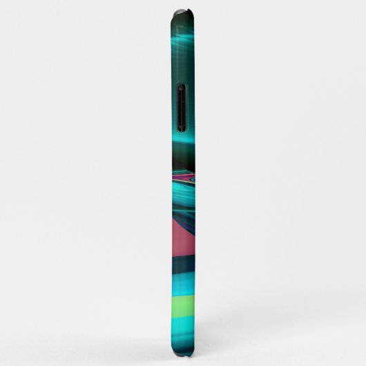 Futuristische Abstracte 3D Metallic Rainbow Art Case-Mate iPhone Case (Achterkant/rechts)