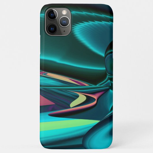 Futuristische Abstracte 3D Metallic Rainbow Art Case-Mate iPhone Case (Achterkant)