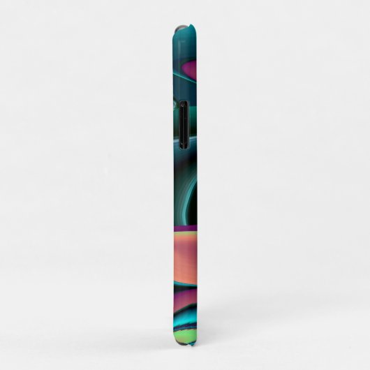 Futuristische Abstracte 3D Metallic Rainbow Art Case-Mate iPhone Case (Achterkant/rechts)