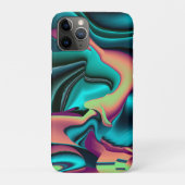 Futuristische Abstracte 3D Metallic Rainbow Art Case-Mate iPhone Case (Achterkant)