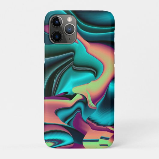 Futuristische Abstracte 3D Metallic Rainbow Art Case-Mate iPhone Case (Achterkant)