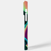 Futuristische Abstracte 3D Metallic Rainbow Art Case-Mate iPhone Case (Achterkant / Links)