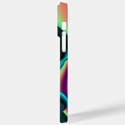 Futuristische Abstracte 3D Metallic Rainbow Art Case-Mate iPhone Case (Achterkant / Links)