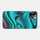 Futuristische Abstracte 3D Metallic Rainbow Art Case-Mate iPhone Case (Achterkant (horizontaal))