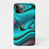 Futuristische Abstracte 3D Metallic Rainbow Art Case-Mate iPhone Case (Achterkant)