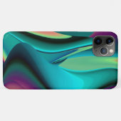 Futuristische Abstracte 3D Metallic Rainbow Art Case-Mate iPhone Case (Achterkant (horizontaal))