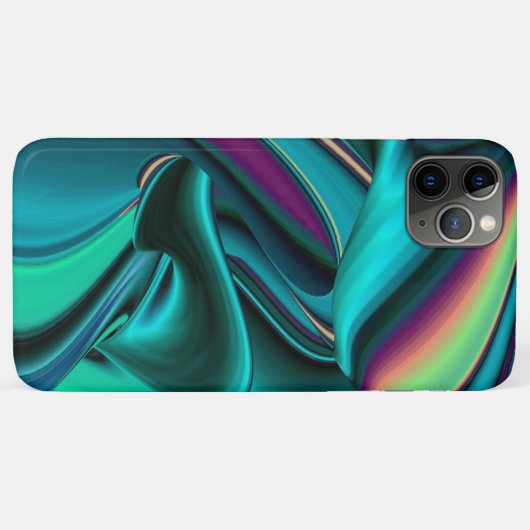 Futuristische Abstracte 3D Metallic Rainbow Art Case-Mate iPhone Case (Achterkant (horizontaal))