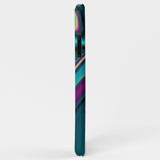 Futuristische Abstracte 3D Metallic Rainbow Art Case-Mate iPhone Case (Achterkant/rechts)