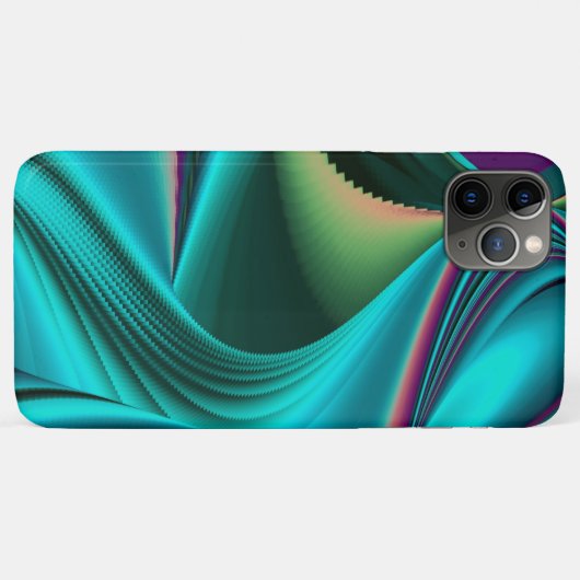 Futuristische Abstracte 3D Metallic Rainbow Art Case-Mate iPhone Case (Achterkant (horizontaal))