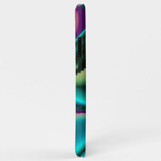 Futuristische Abstracte 3D Metallic Rainbow Art Case-Mate iPhone Case (Achterkant/rechts)