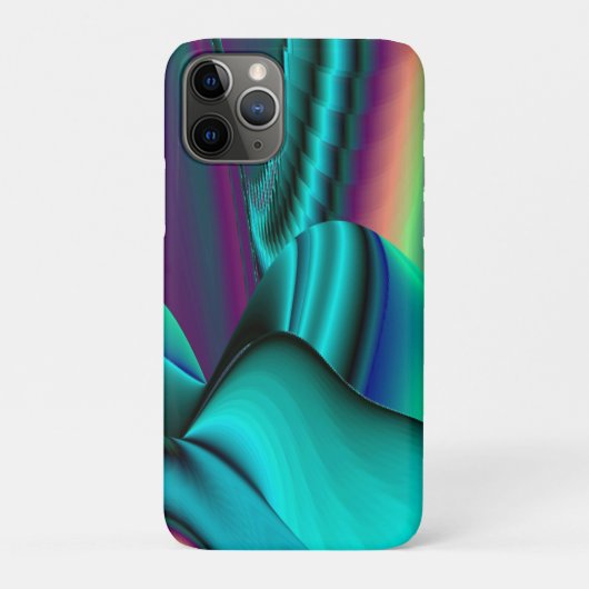 Futuristische Abstracte 3D Metallic Rainbow Art Case-Mate iPhone Case (Achterkant)