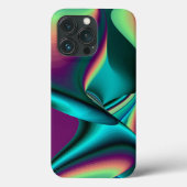 Futuristische Abstracte 3D Metallic Rainbow Art Case-Mate iPhone Case (Achterkant)