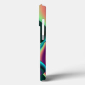 Futuristische Abstracte 3D Metallic Rainbow Art Case-Mate iPhone Case (Achterkant / Links)