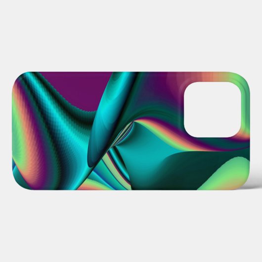 Futuristische Abstracte 3D Metallic Rainbow Art Case-Mate iPhone Case (Achterkant (horizontaal))