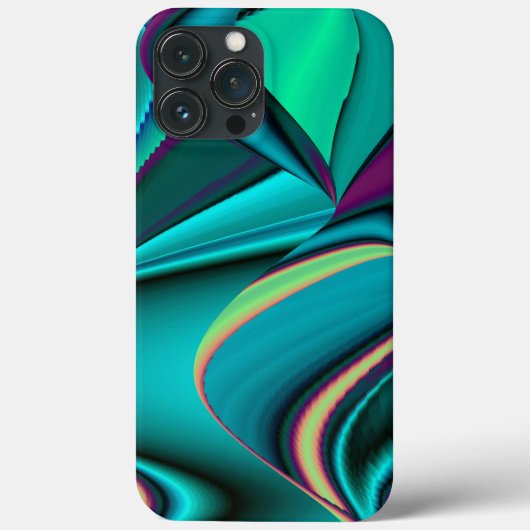 Futuristische Abstracte 3D Metallic Rainbow Art Case-Mate iPhone Case (Achterkant)