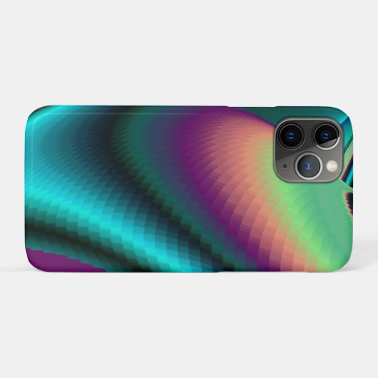 Futuristische Abstracte 3D Metallic Rainbow Art Case-Mate iPhone Case (Achterkant (horizontaal))