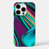 Futuristische Abstracte 3D Metallic Rainbow Art Case-Mate iPhone Case (Achterkant)