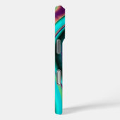 Futuristische Abstracte 3D Metallic Rainbow Art Case-Mate iPhone Case (Achterkant / Rechts)