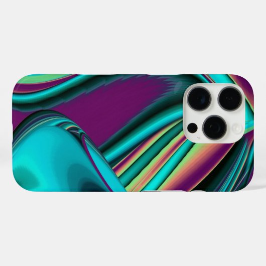 Futuristische Abstracte 3D Metallic Rainbow Art Case-Mate iPhone Case (Achterkant (horizontaal))