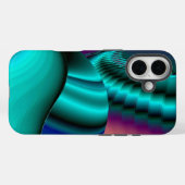 Futuristische Abstracte 3D Metallic Rainbow Art Case-Mate iPhone Case (Achterkant (horizontaal))
