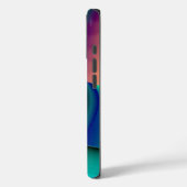Futuristische Abstracte 3D Metallic Rainbow Art Case-Mate iPhone Case (Achterkant / Links)