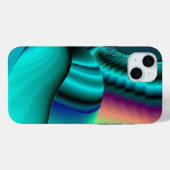 Futuristische Abstracte 3D Metallic Rainbow Art Case-Mate iPhone Case (Achterkant (horizontaal))