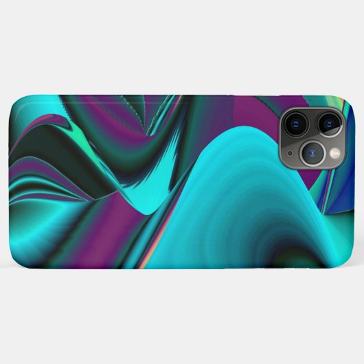 Futuristische Abstracte 3D Metallic Rainbow Art Case-Mate iPhone Case (Achterkant (horizontaal))