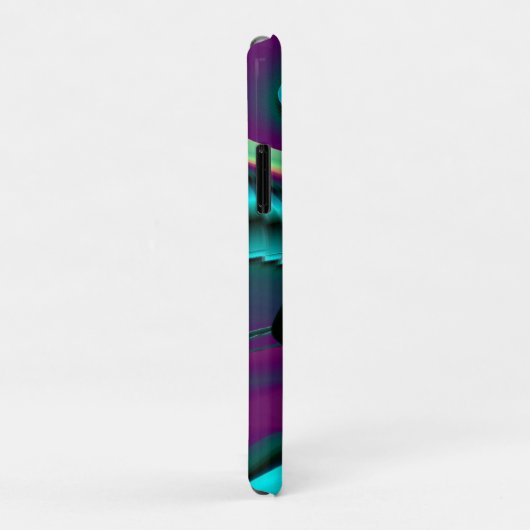 Futuristische Abstracte 3D Metallic Rainbow Art Case-Mate iPhone Case (Achterkant/rechts)