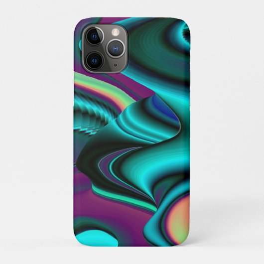 Futuristische Abstracte 3D Metallic Rainbow Art Case-Mate iPhone Case (Achterkant)