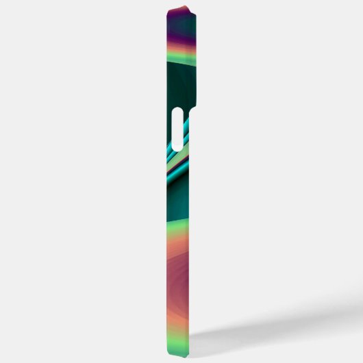 Futuristische Abstracte 3D Metallic Rainbow Art Case-Mate iPhone Case (Achterkant / Rechts)