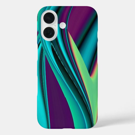 Futuristische Abstracte 3D Metallic Rainbow Art Case-Mate iPhone Case (Achterkant)