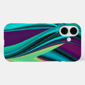 Futuristische Abstracte 3D Metallic Rainbow Art Case-Mate iPhone Case (Achterkant (horizontaal))