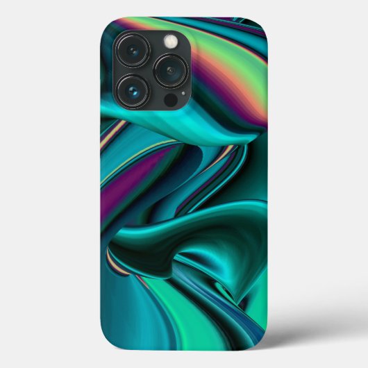 Futuristische Abstracte 3D Metallic Rainbow Art Case-Mate iPhone Case (Achterkant)