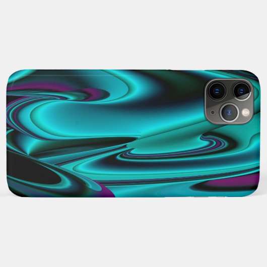 Futuristische Abstracte 3D Metallic Rainbow Art Case-Mate iPhone Case (Achterkant (horizontaal))