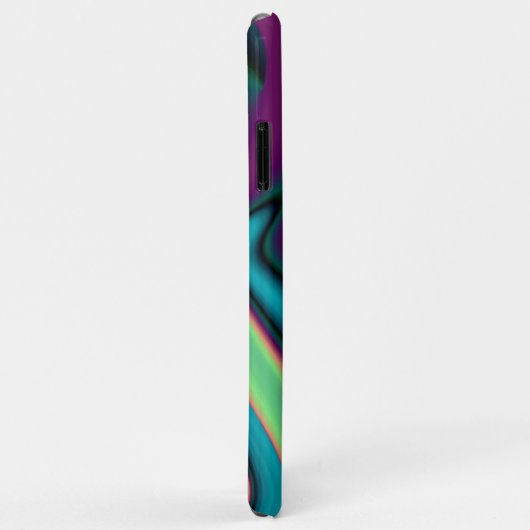 Futuristische Abstracte 3D Metallic Rainbow Art Case-Mate iPhone Case (Achterkant/rechts)