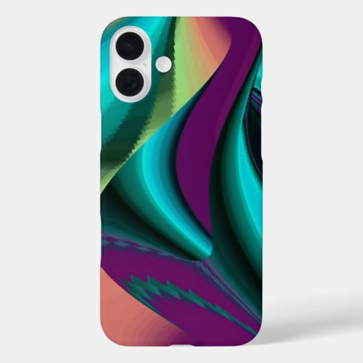 Futuristische Abstracte 3D Metallic Rainbow Art Case-Mate iPhone Case (Achterkant)