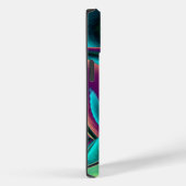 Futuristische Abstracte 3D Metallic Rainbow Art Case-Mate iPhone Case (Achterkant / Rechts)