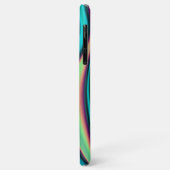 Futuristische Abstracte 3D Metallic Rainbow Art Case-Mate iPhone Case (Achterkant/links)