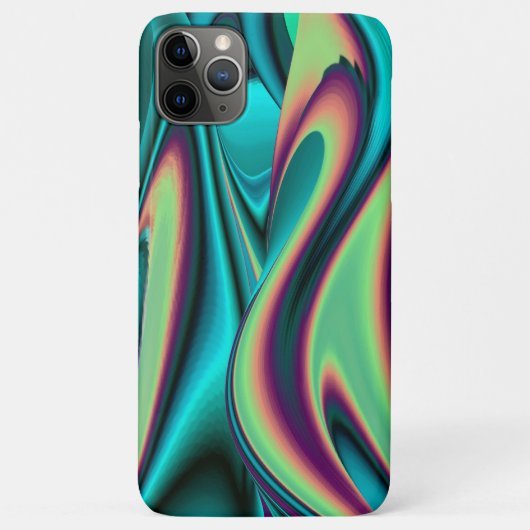 Futuristische Abstracte 3D Metallic Rainbow Art Case-Mate iPhone Case (Achterkant)