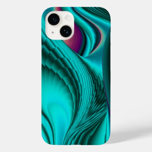 Futuristische Abstracte 3D Metallic Rainbow Art Case-Mate iPhone Case (Achterkant)