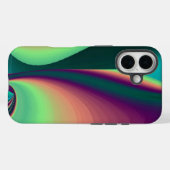 Futuristische Abstracte 3D Metallic Rainbow Art Case-Mate iPhone Case (Achterkant (horizontaal))